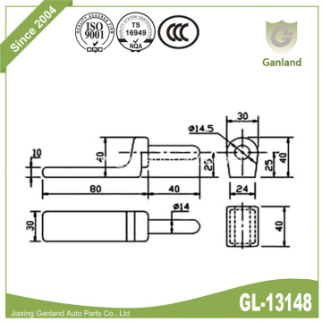 Weld On Trailer Dropside Tailboard Hinge Gudgeon Pins